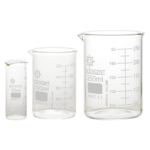 SCIENCENT Glass Beaker 50ml, 100ml, 250ml (Set of 3)